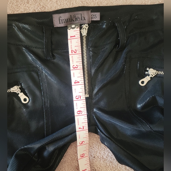 Frankie b. | Moto Skinny Zipper Pants - Size 25 - Picture 6 of 11